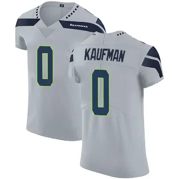 ＃0 Men's DK Kaufman Gray Elite Seattle Seahawks Alternate Vapor Untouchable Jersey