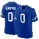 ＃0 Men's DK Kaufman Royal Game Seattle Seahawks Throwback Jersey