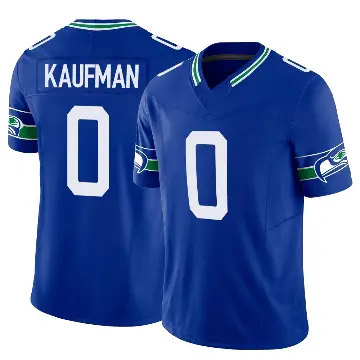 ＃0 Men's DK Kaufman Royal Limited Seattle Seahawks Throwback Vapor F.U.S.E. Jersey