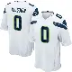 ＃0 Men's DK Kaufman White Game Seattle Seahawks Jersey