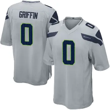 ＃0 Men's Shaquill Griffin Gray Game Seattle Seahawks Alternate Jersey