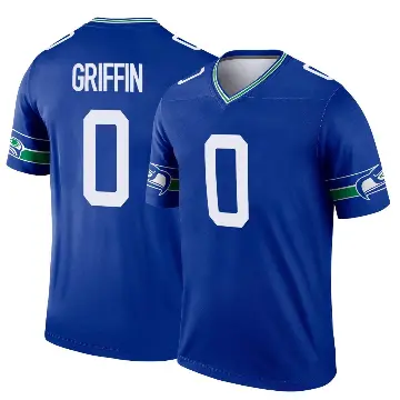 ＃0 Men's Shaquill Griffin Royal Legend Seattle Seahawks Throwback Jersey