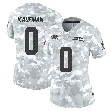 ＃0 Women's DK Kaufman Arctic Camo Limited Seattle Seahawks 2024 Salute to Service Jersey