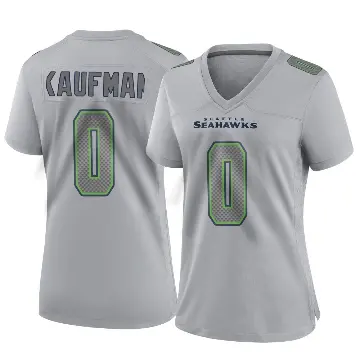 ＃0 Women's DK Kaufman Gray Game Seattle Seahawks Atmosphere Fashion Jersey