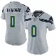＃0 Women's DK Kaufman Gray Limited Seattle Seahawks Alternate Vapor Untouchable Jersey