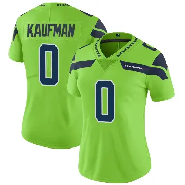 ＃0 Women's DK Kaufman Green Limited Seattle Seahawks Color Rush Neon Jersey