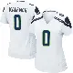＃0 Women's DK Kaufman White Game Seattle Seahawks Jersey