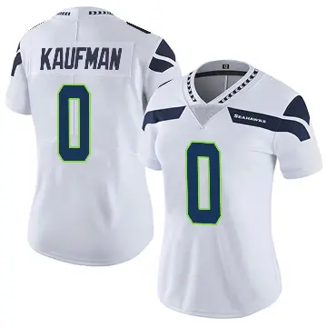 ＃0 Women's DK Kaufman White Limited Seattle Seahawks Vapor Untouchable Jersey