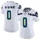 ＃0 Women's DK Kaufman White Limited Seattle Seahawks Vapor Untouchable Jersey