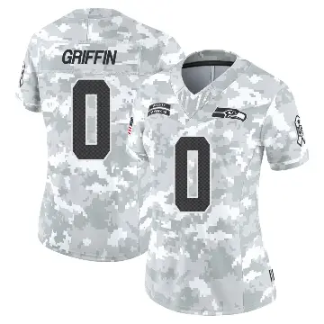 ＃0 Women's Shaquill Griffin Arctic Camo Limited Seattle Seahawks 2024 Salute to Service Jersey