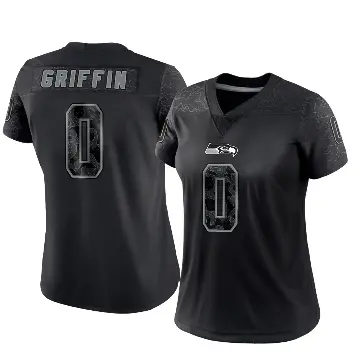 ＃0 Women's Shaquill Griffin Black Limited Seattle Seahawks Reflective Jersey