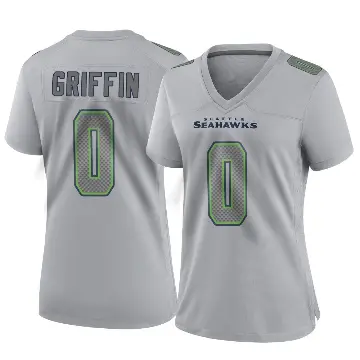 ＃0 Women's Shaquill Griffin Gray Game Seattle Seahawks Atmosphere Fashion Jersey