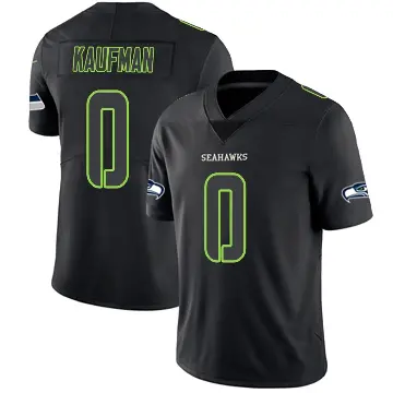 ＃0 Youth DK Kaufman Black Impact Limited Seattle Seahawks Jersey