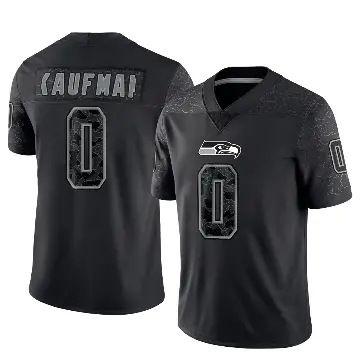 ＃0 Youth DK Kaufman Black Limited Seattle Seahawks Reflective Jersey