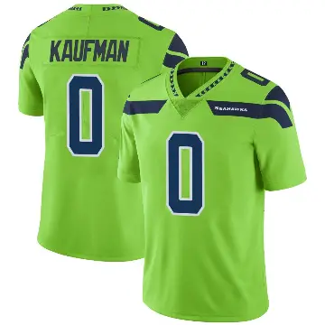 ＃0 Youth DK Kaufman Green Limited Seattle Seahawks Color Rush Neon Jersey
