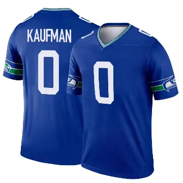 ＃0 Youth DK Kaufman Royal Legend Seattle Seahawks Throwback Jersey