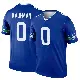 ＃0 Youth DK Kaufman Royal Legend Seattle Seahawks Throwback Jersey