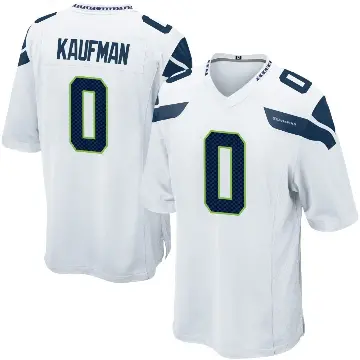 ＃0 Youth DK Kaufman White Game Seattle Seahawks Jersey