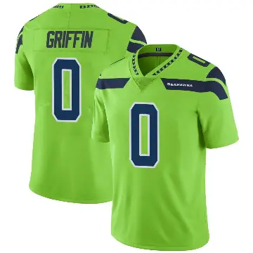 ＃0 Youth Shaquill Griffin Green Limited Seattle Seahawks Color Rush Neon Jersey