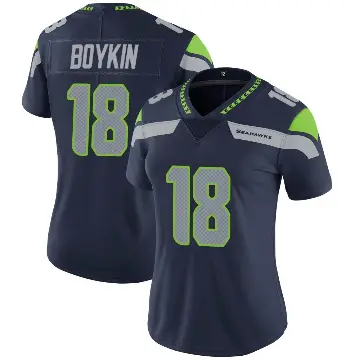 ＃18 Women's Lance Boykin Navy Limited Seattle Seahawks Team Color Vapor Untouchable Jersey