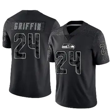 ＃24 Men's Shaquill Griffin Black Limited Seattle Seahawks Reflective Jersey
