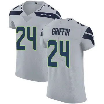 ＃24 Men's Shaquill Griffin Gray Elite Seattle Seahawks Alternate Vapor Untouchable Jersey
