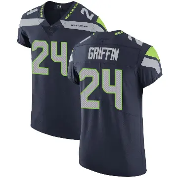 ＃24 Men's Shaquill Griffin Navy Elite Seattle Seahawks Team Color Vapor Untouchable Jersey