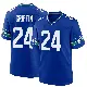 ＃24 Men's Shaquill Griffin Royal Game Seattle Seahawks Throwback Jersey