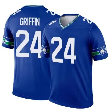 ＃24 Men's Shaquill Griffin Royal Legend Seattle Seahawks Throwback Jersey