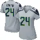＃24 Women's Shaquill Griffin Gray Game Seattle Seahawks Alternate Jersey