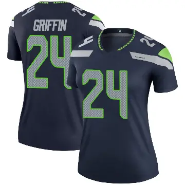 ＃24 Women's Shaquill Griffin Navy Legend Seattle Seahawks Jersey