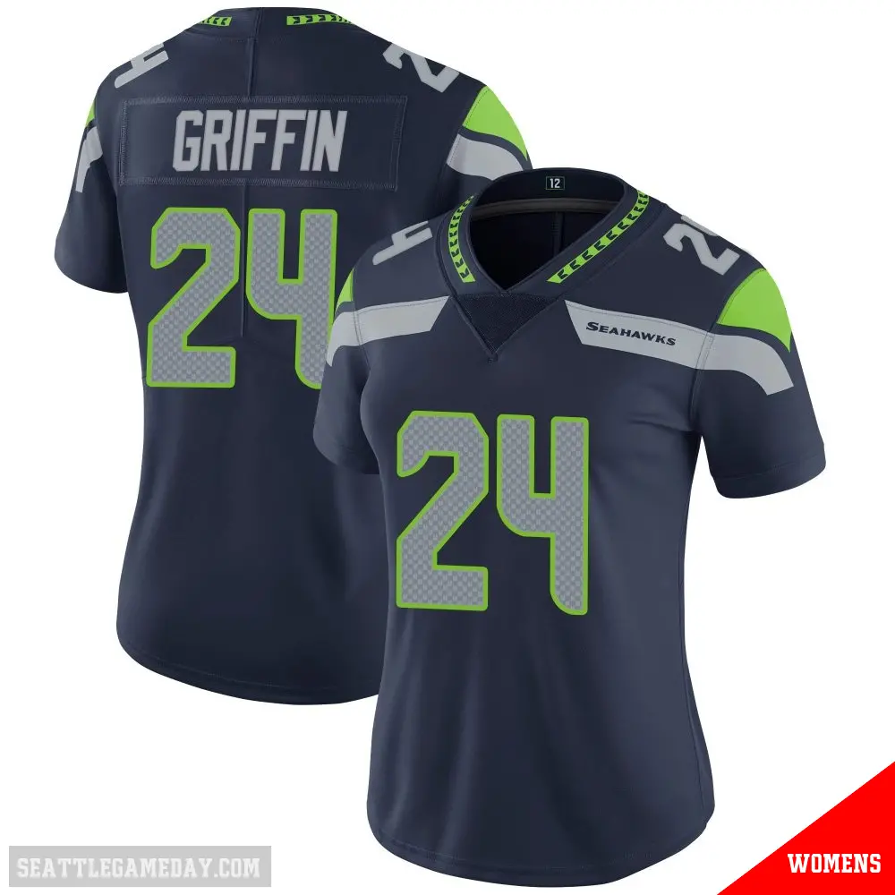 ＃24 Women's Shaquill Griffin Navy Limited Seattle Seahawks Team Color Vapor Untouchable Jersey