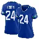 ＃24 Women's Shaquill Griffin Royal Game Seattle Seahawks Throwback Jersey
