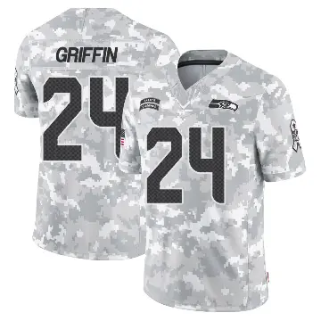 ＃24 Youth Shaquill Griffin Arctic Camo Limited Seattle Seahawks 2024 Salute to Service Jersey