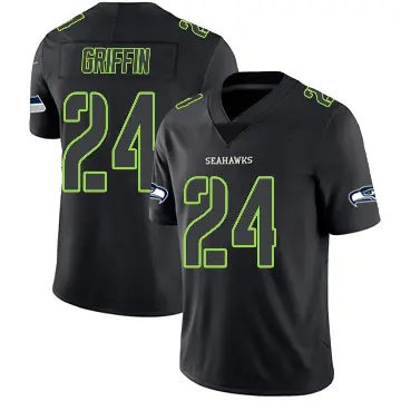＃24 Youth Shaquill Griffin Black Impact Limited Seattle Seahawks Jersey