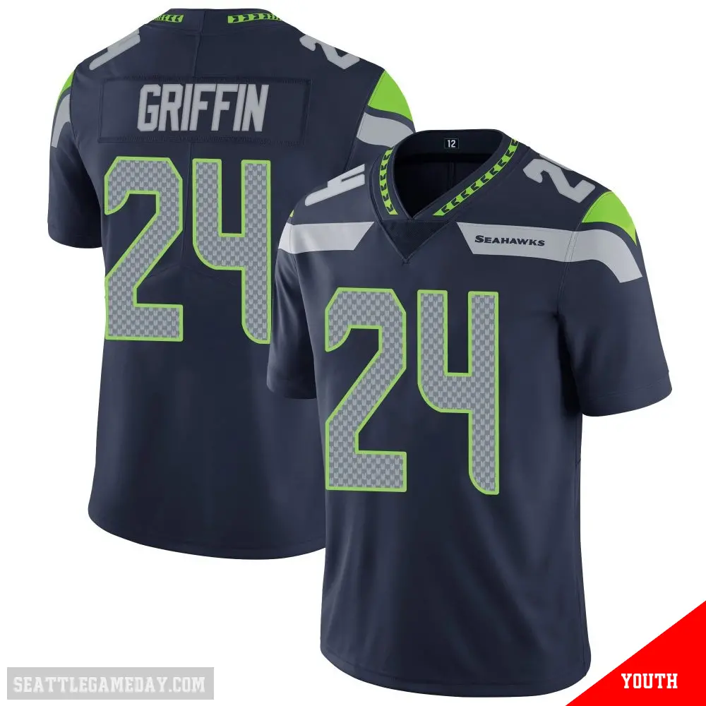 ＃24 Youth Shaquill Griffin Navy Limited Seattle Seahawks Team Color Vapor Untouchable Jersey