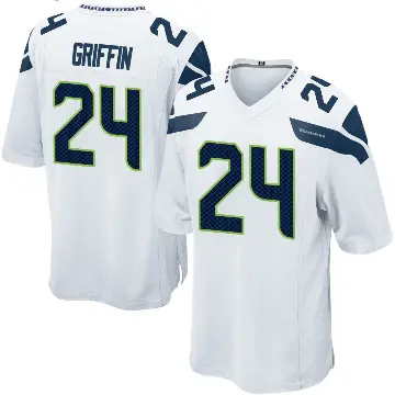 ＃24 Youth Shaquill Griffin White Game Seattle Seahawks Jersey