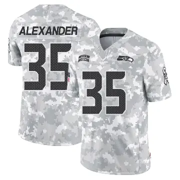 ＃35 Men's Kam Alexander Arctic Camo Limited Seattle Seahawks 2024 Salute to Service Jersey