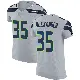 ＃35 Men's Kam Alexander Gray Elite Seattle Seahawks Alternate Vapor Untouchable Jersey