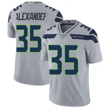 ＃35 Men's Kam Alexander Gray Limited Seattle Seahawks Alternate Vapor Untouchable Jersey