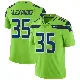 ＃35 Men's Kam Alexander Green Limited Seattle Seahawks Color Rush Neon Jersey