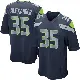 ＃35 Men's Kam Alexander Navy Game Seattle Seahawks Team Color Jersey