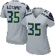 ＃35 Women's Kam Alexander Gray Game Seattle Seahawks Alternate Jersey