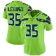 ＃35 Women's Kam Alexander Green Limited Seattle Seahawks Color Rush Neon Jersey