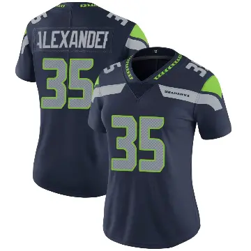 ＃35 Women's Kam Alexander Navy Limited Seattle Seahawks Team Color Vapor Untouchable Jersey