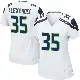 ＃35 Women's Kam Alexander White Game Seattle Seahawks Jersey
