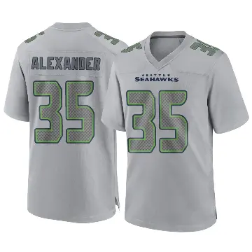＃35 Youth Kam Alexander Gray Game Seattle Seahawks Atmosphere Fashion Jersey