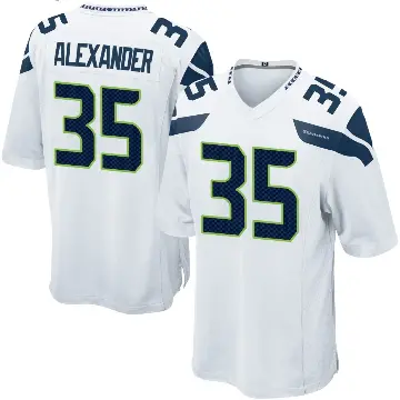 ＃35 Youth Kam Alexander White Game Seattle Seahawks Jersey