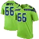 ＃66 Men's Thor Griffith Green Legend Seattle Seahawks Color Rush Neon Jersey