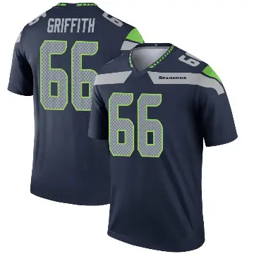＃66 Men's Thor Griffith Navy Legend Seattle Seahawks Jersey